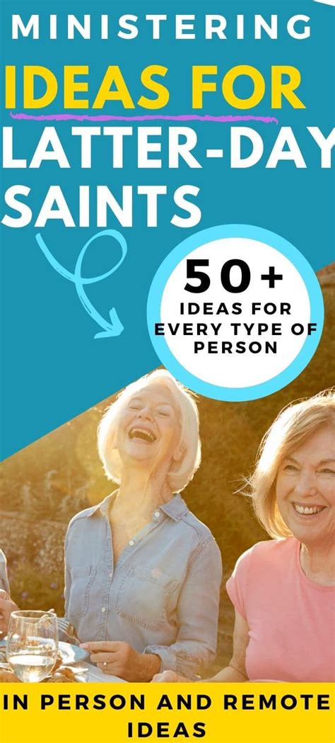 50+ Ministering Ideas for Latter.
